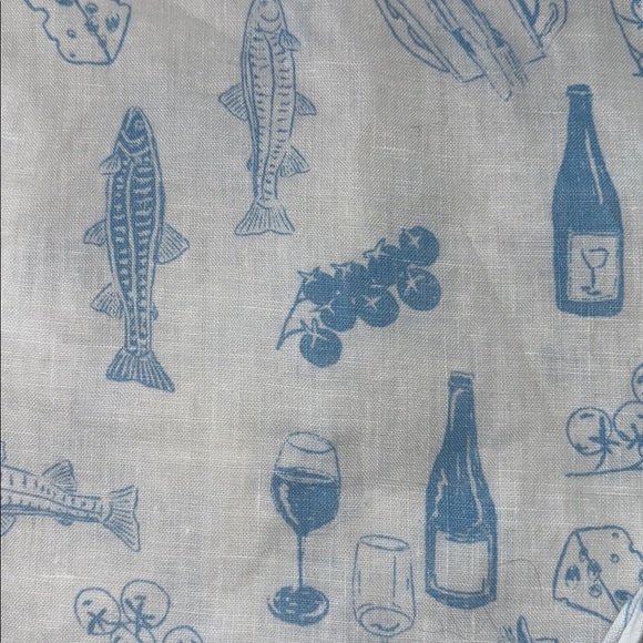 Cynthia Rowley Blue & White Patterned Blouse - Picture 6 of 11